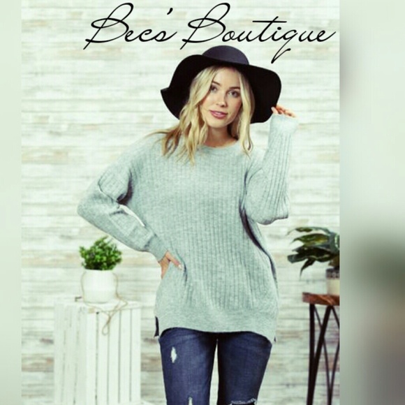 Boutique Sweaters - ❌SOLD OUT❌ Soft & Cozy Heather Gray Sweater